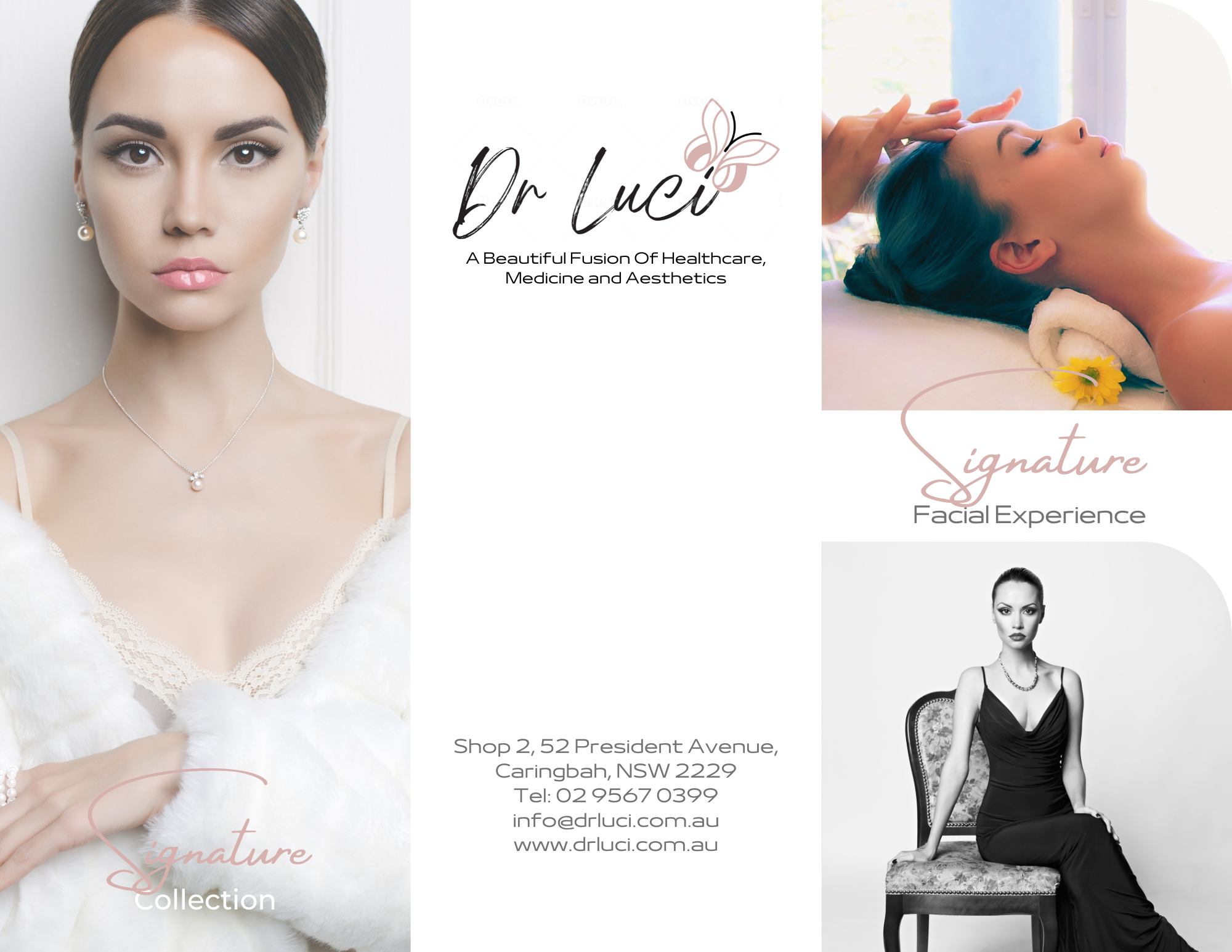 Dr Luci Signature Facial Brochure cover